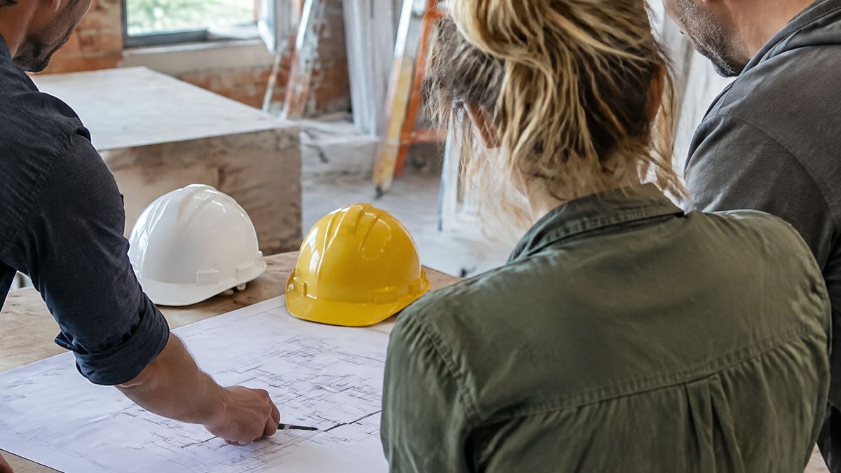 Woning tijdens een renovatie