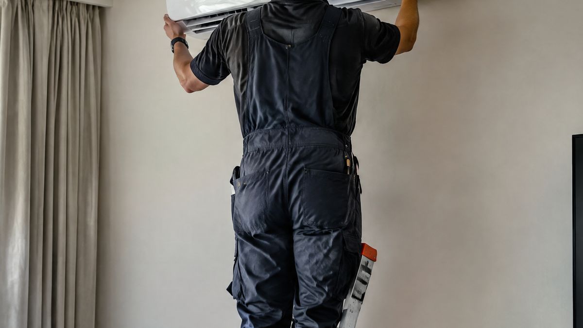Airco in een woonkamer
