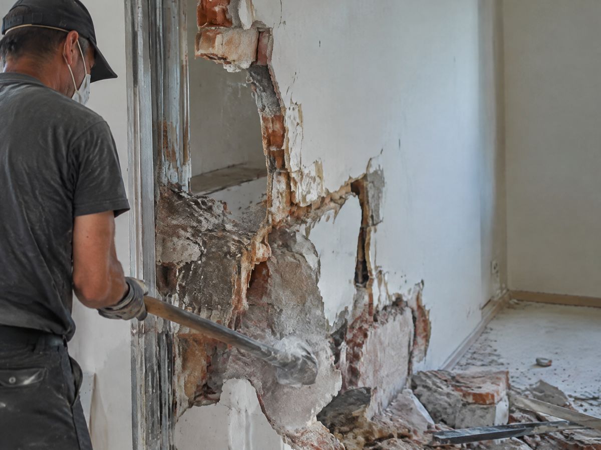 Woning tijdens een renovatie
